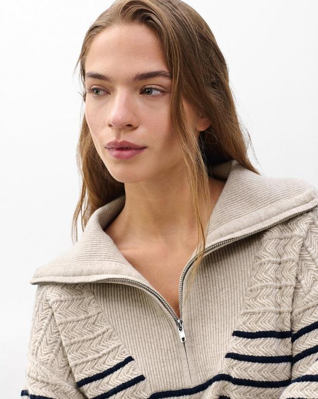 Rag & Bone Natalia Cashmere Half-Zip Sweater