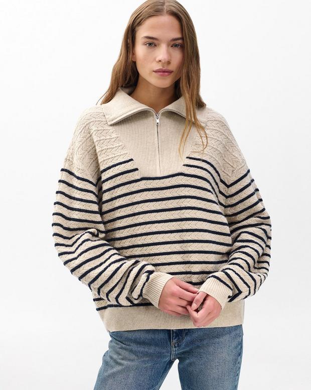 rag & bone Natalia Cashmere Half-Zip Sweater