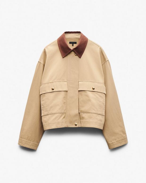 Rag & Bone Nonie 2-in-1 Cotton Twill Jacket
