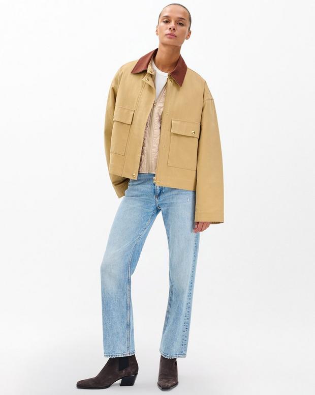 Rag & Bone Nonie 2-in-1 Cotton Twill Jacket