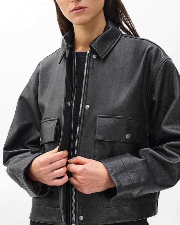 Rag & Bone Nonie Lamb Leather Jacket