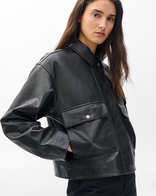rag & bone Nonie Lamb Leather Jacket