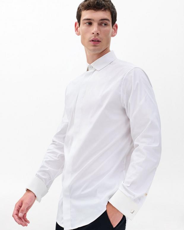 rag & bone Patrick Poplin Tuxedo Shirt