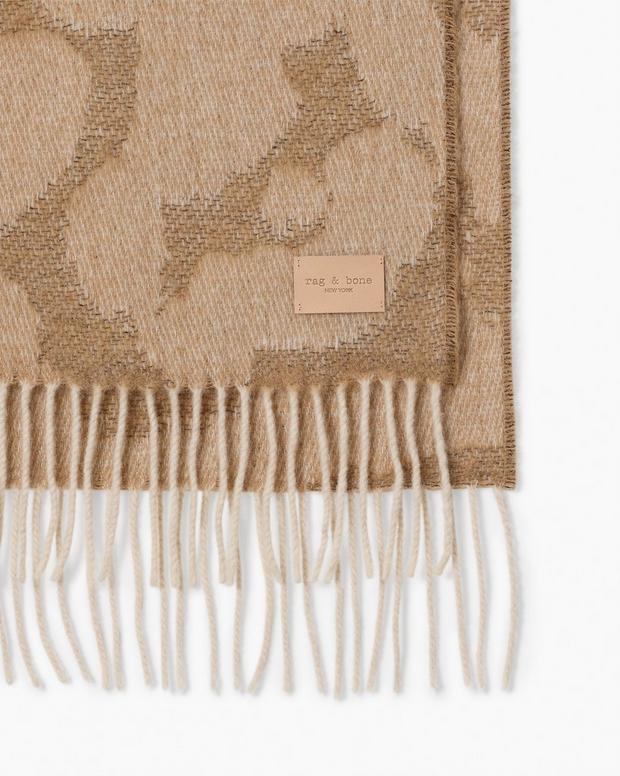 Rag & Bone Piper Leopard-Print Scarf