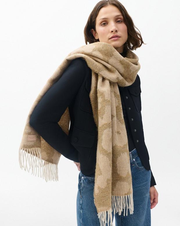 rag & bone Piper Leopard-Print Scarf
