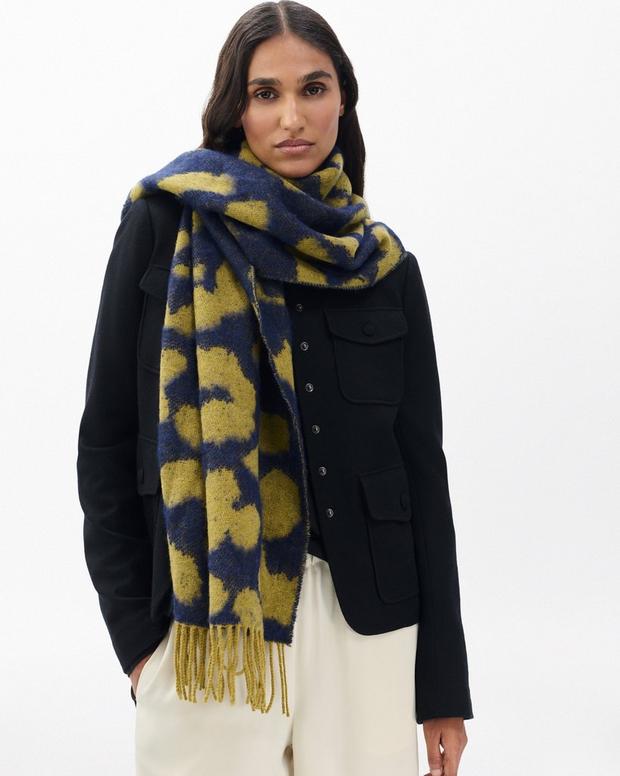 rag & bone Piper Leopard-Print Scarf