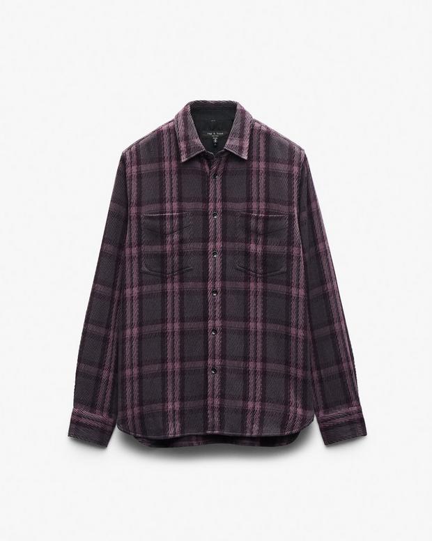 Rag & Bone Plaid Twill CPO Overshirt