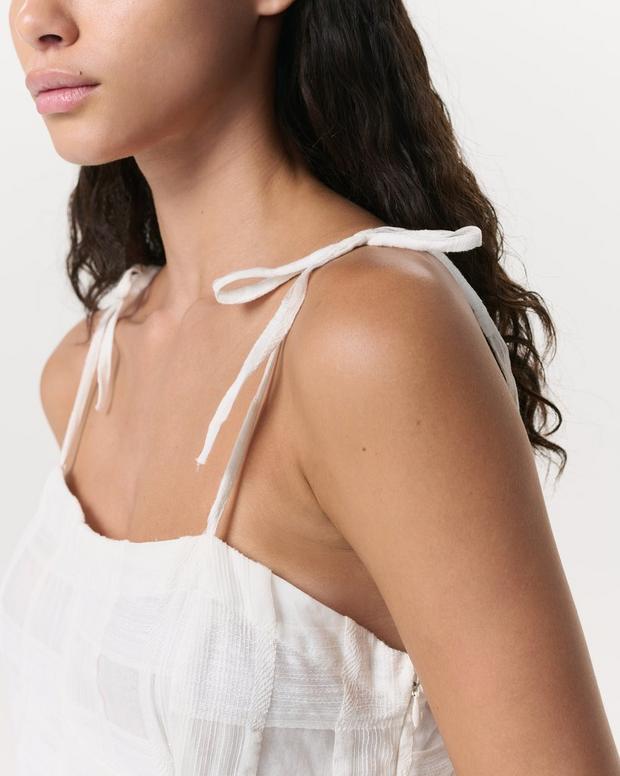 Rag & Bone Presley Plaid Cotton-Blend Midi Dress