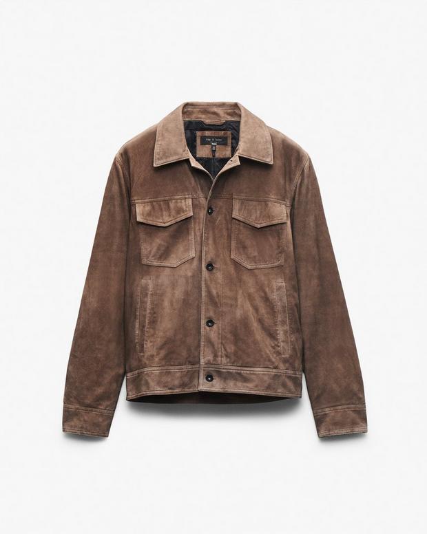 Rag & Bone Rb Suede Trucker Jacket
