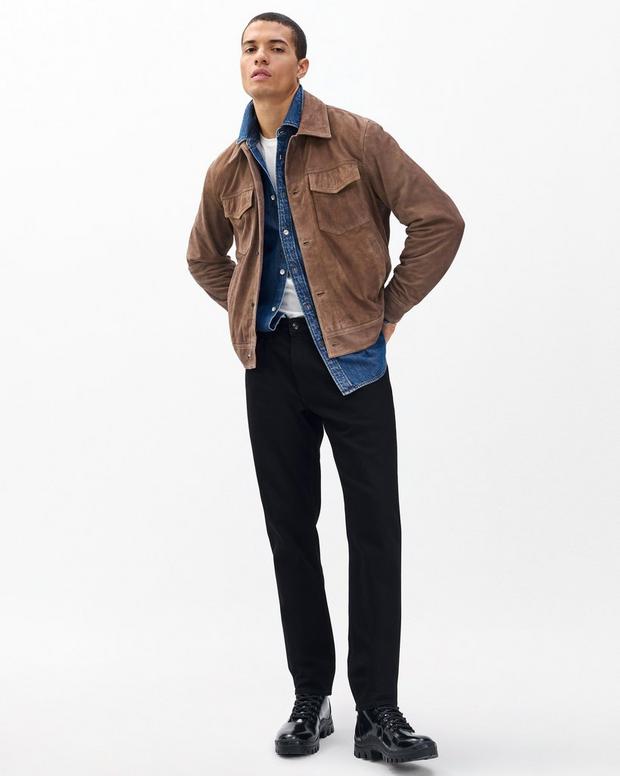 Rag & Bone Rb Suede Trucker Jacket
