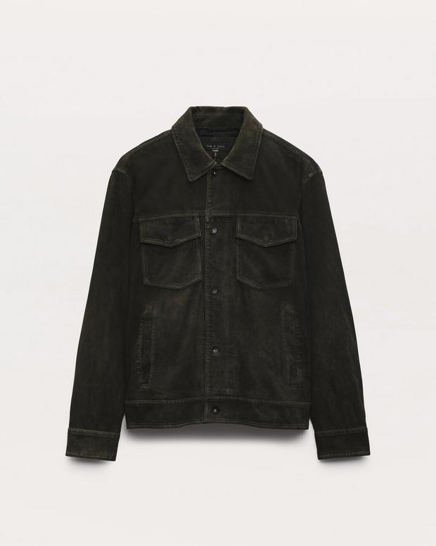 Rag & Bone Rb Suede Trucker Jacket