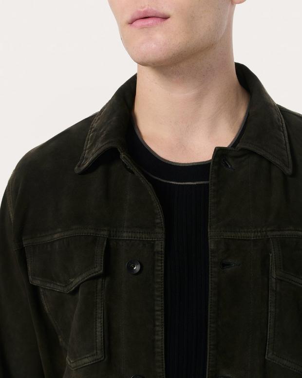 Rag & Bone Rb Suede Trucker Jacket