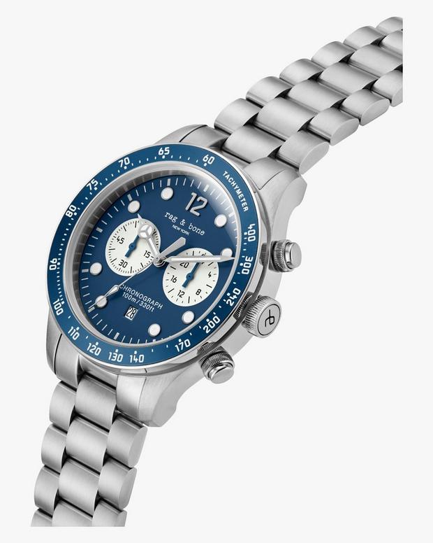 Rag & Bone Reid Chronograph Bracelet Watch 42mm