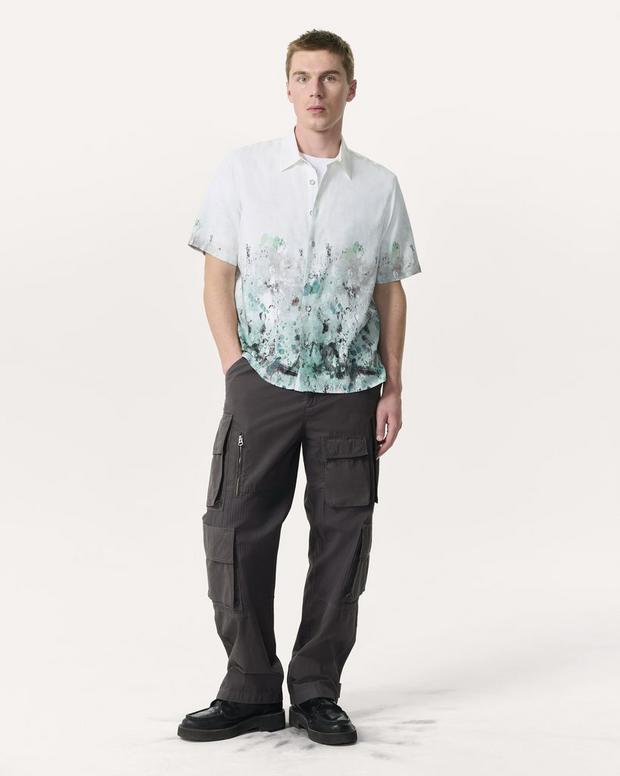 Rag & Bone Relaxed Fit Dalton Paint Splatter Shirt