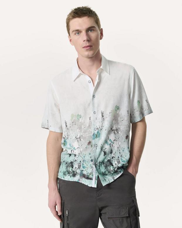 rag & bone Relaxed Fit Dalton Paint Splatter Shirt