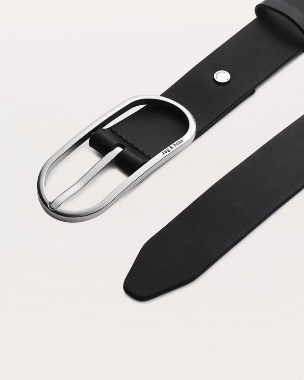 Rag & Bone Rounded Rebound Leather Belt