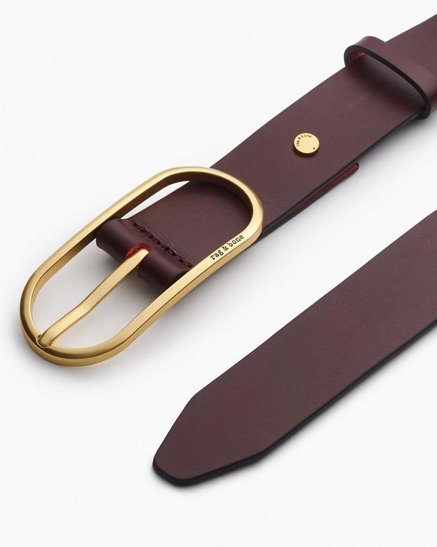 Rag & Bone Rounded Rebound Leather Belt