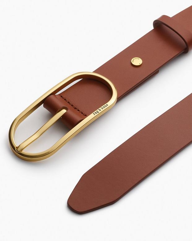 Rag & Bone Rounded Rebound Leather Belt