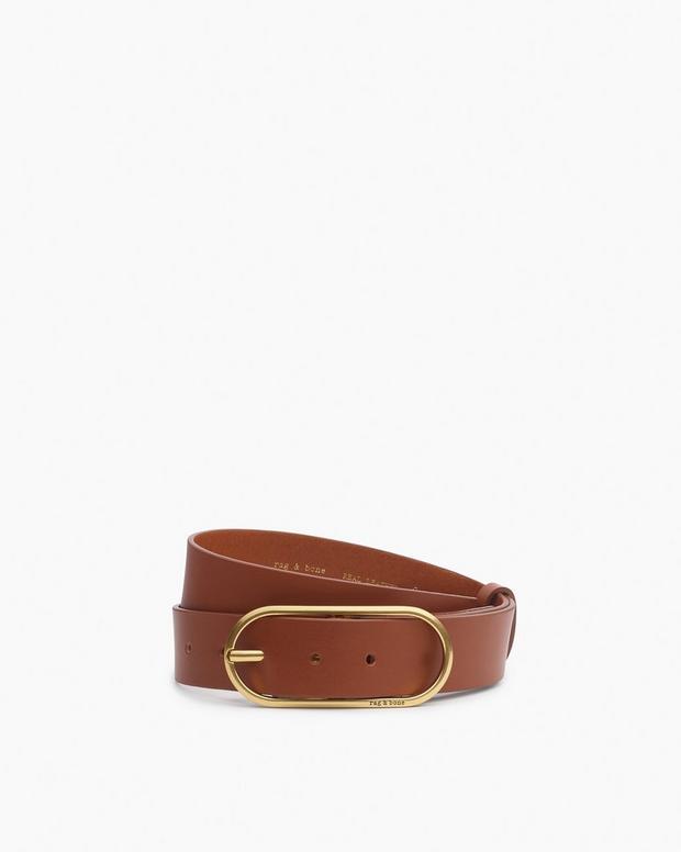 rag & bone Rounded Rebound Leather Belt