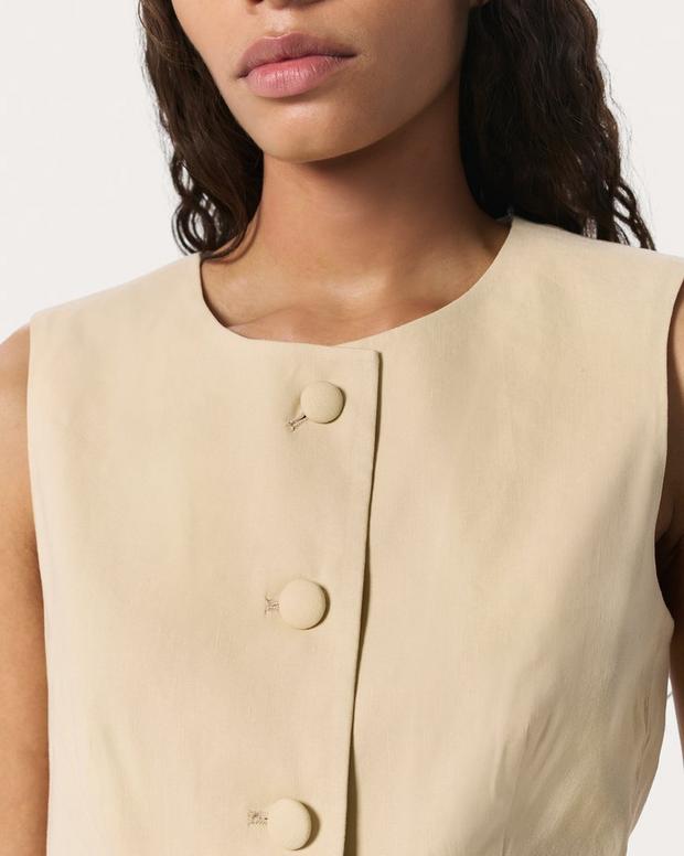 Rag & Bone Slade Linen-Blend Vest
