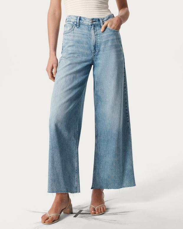 Rag & Bone Sofie Ankle Wide-Leg Jeans