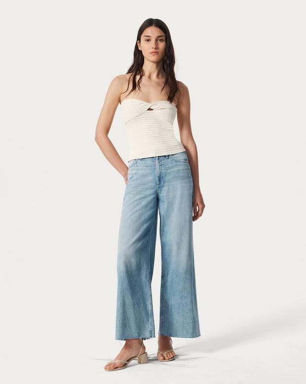 rag & bone Sofie Ankle Wide-Leg Jeans