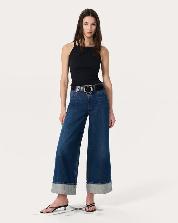 rag & bone Sofie Ankle Wide-Leg Jeans