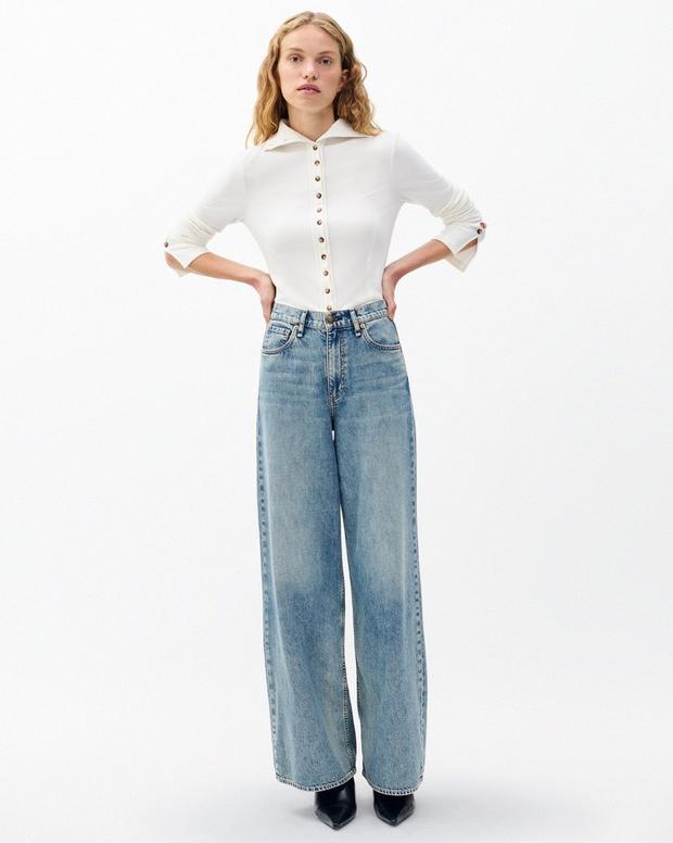 Rag & Bone Sofie Wide-Leg Jeans