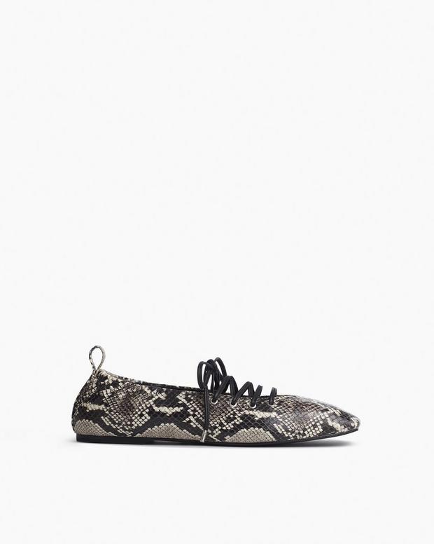 rag & bone Sophia Embossed Leather Ballet Flats