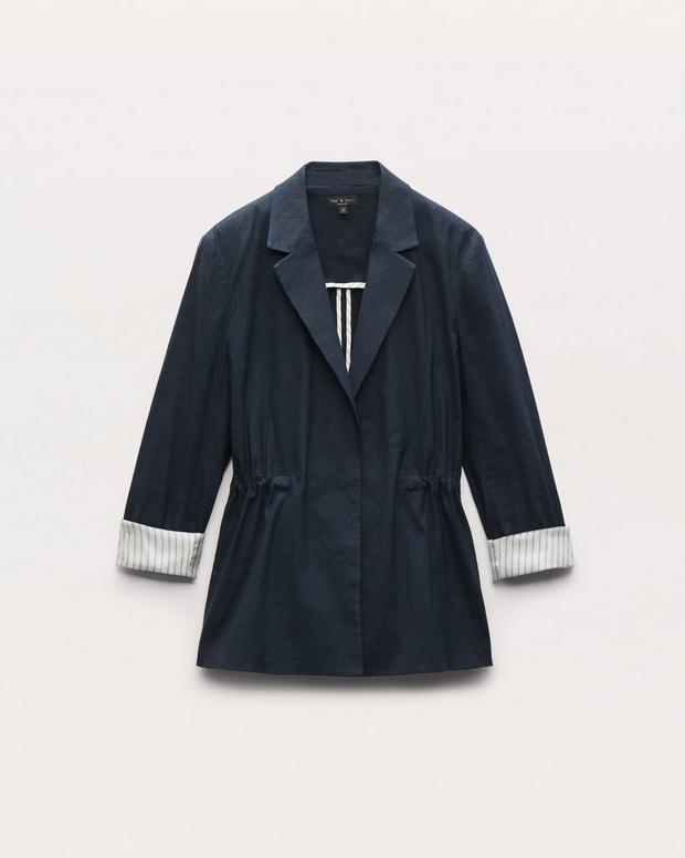 Rag & Bone Spencer Linen-Blend Blazer