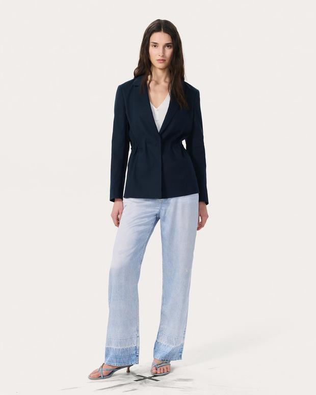 Rag & Bone Spencer Linen-Blend Blazer
