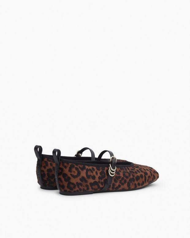Rag & Bone Spire Leopard Calf-Hair Mary Janes