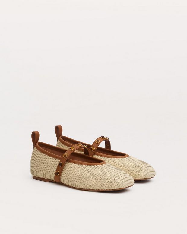 Rag & Bone Spire Straw Mary Janes