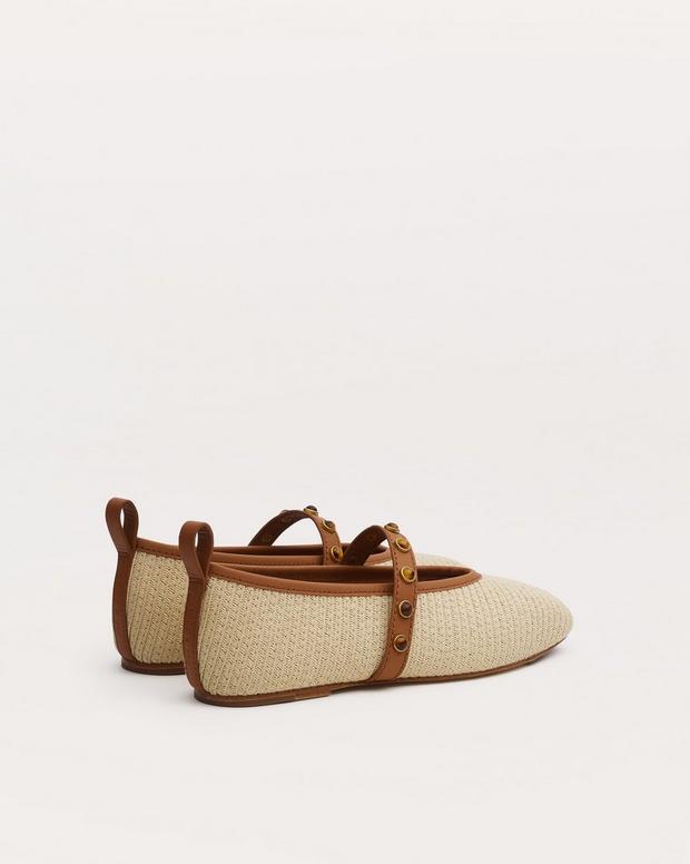 Rag & Bone Spire Straw Mary Janes
