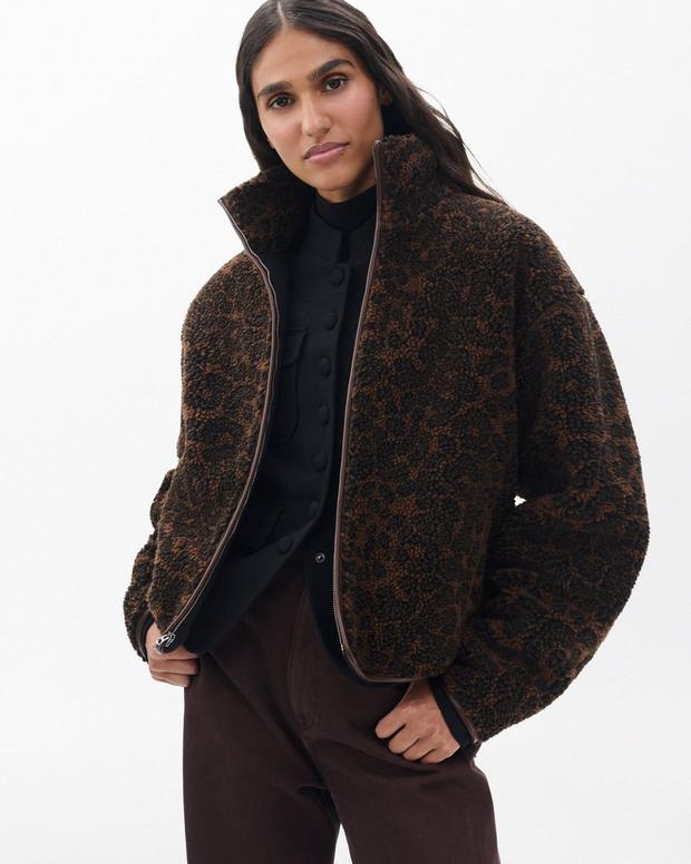 rag & bone Sun Leopard Sherpa Jacket