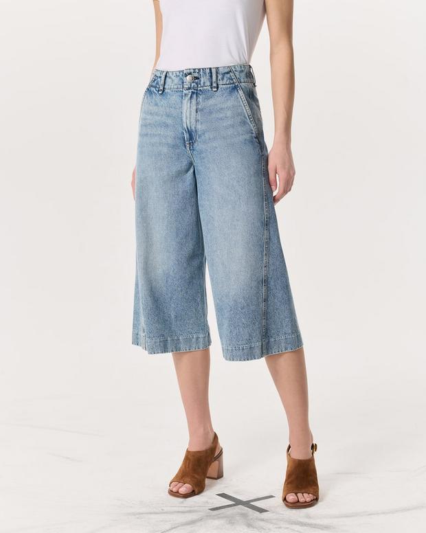 Rag & Bone Tailored Jamie Denim Culotte