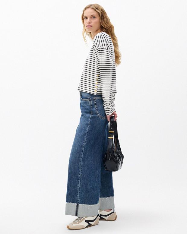 Rag & Bone The Knit Striped Long-Sleeve Tee