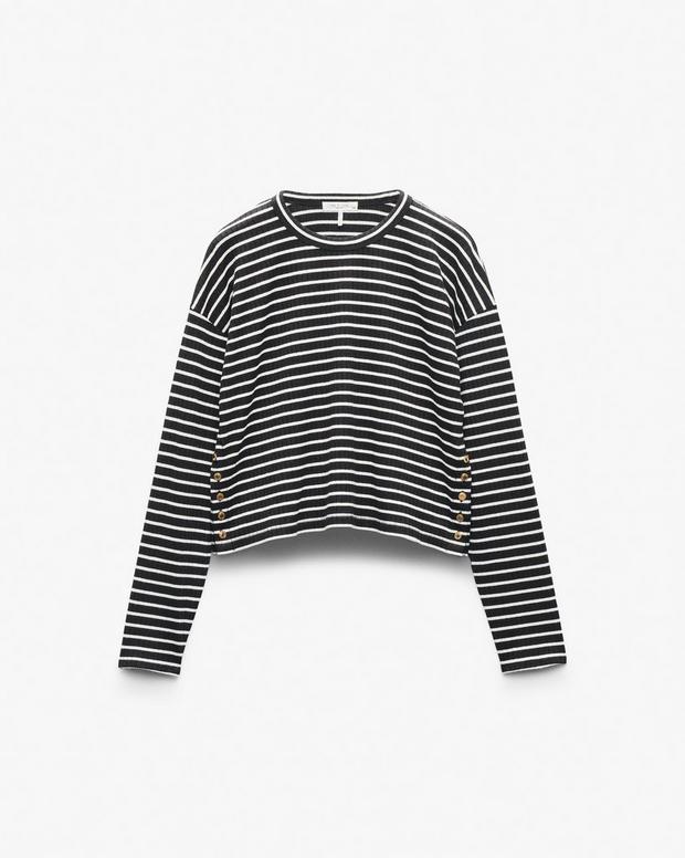 Rag & Bone The Knit Striped Long-Sleeve Tee