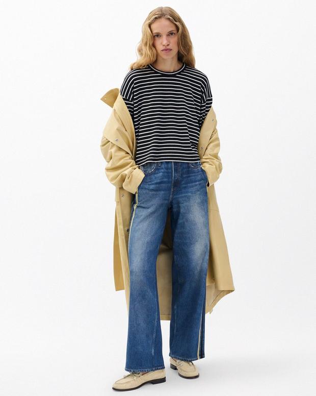 Rag & Bone The Knit Striped Long-Sleeve Tee
