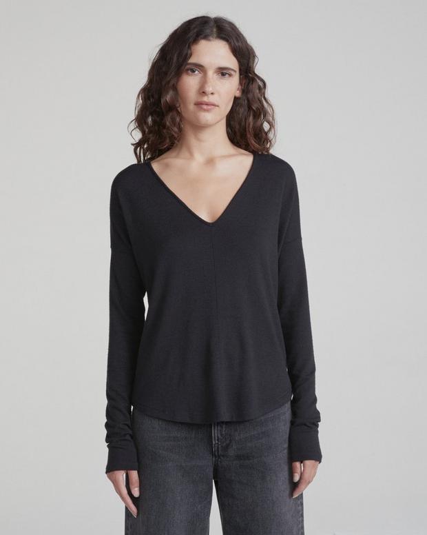rag & bone The Knit Vee Long Sleeve