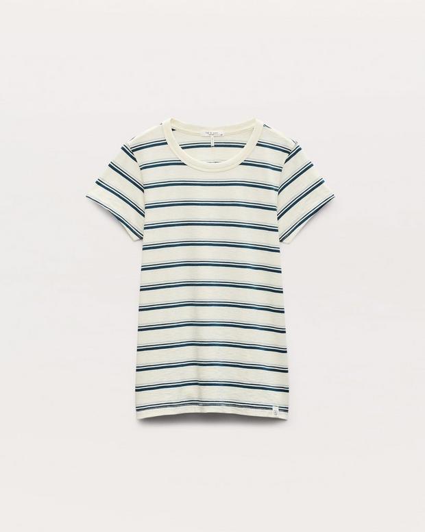 Rag & Bone The Slub Striped Tee