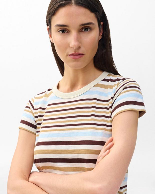 Rag & Bone The Slub Striped Tee