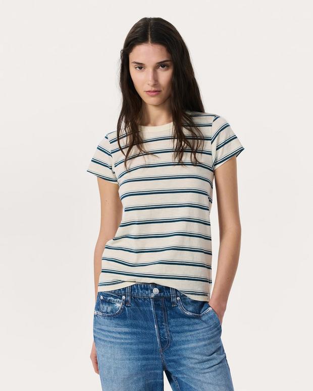rag & bone The Slub Striped Tee