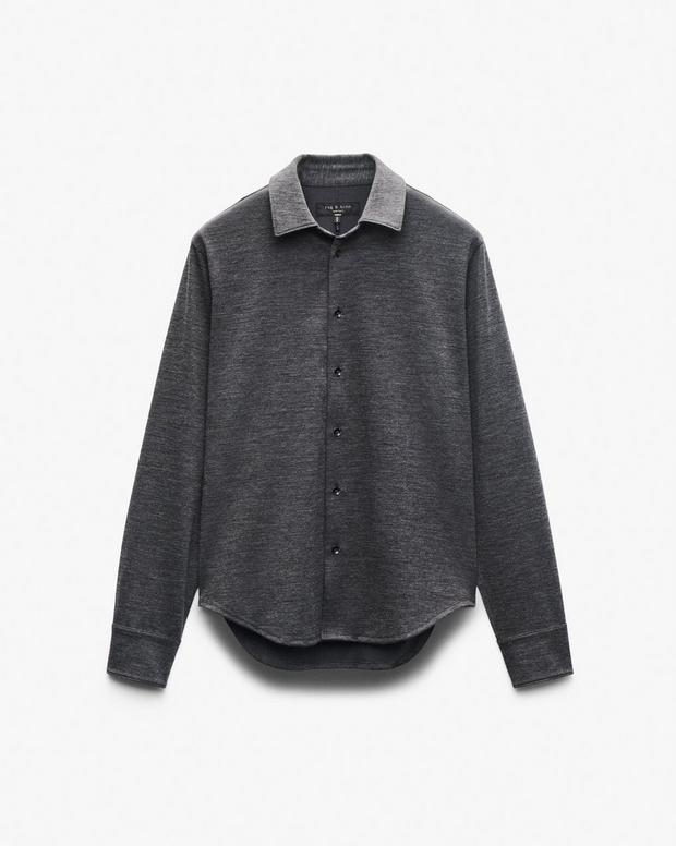 Rag & Bone Tomlin Merino Wool Knit Shirt