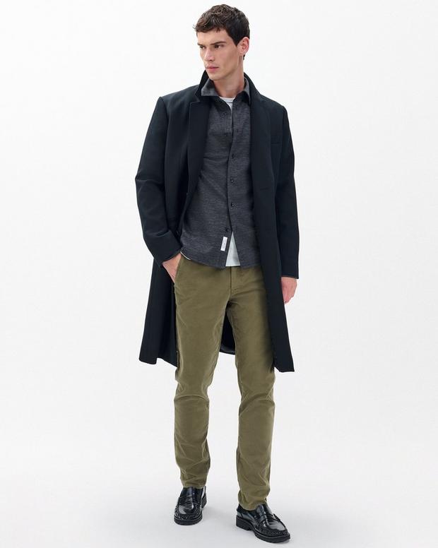 Rag & Bone Tomlin Merino Wool Knit Shirt