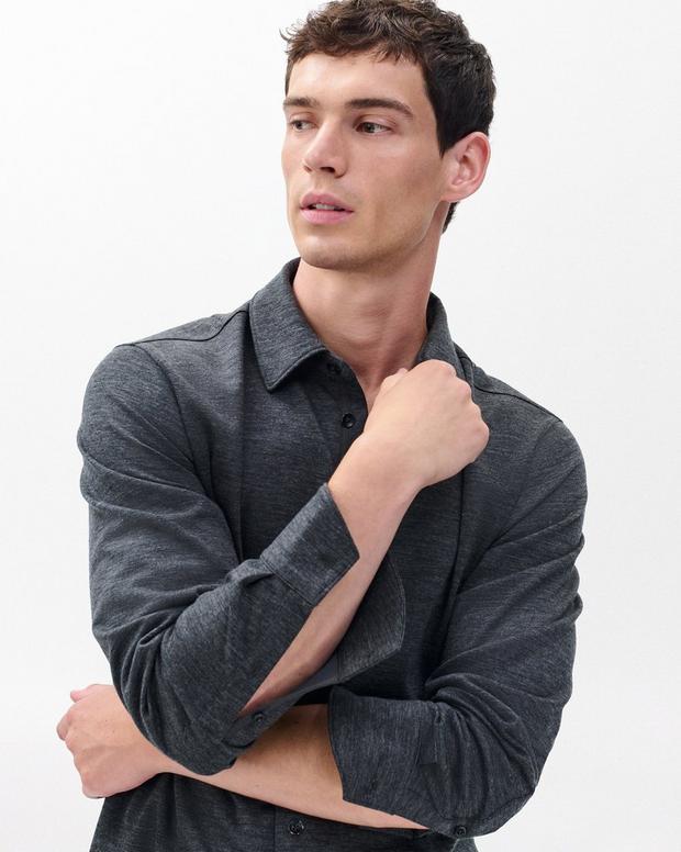Rag & Bone Tomlin Merino Wool Knit Shirt