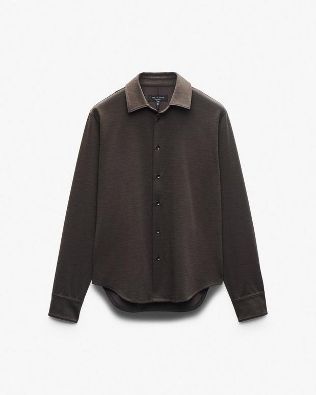Rag & Bone Tomlin Merino Wool Knit Shirt