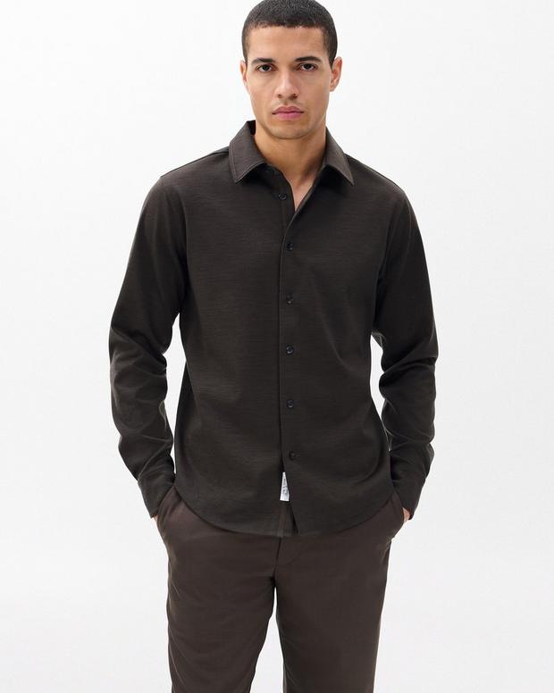 Rag & Bone Tomlin Merino Wool Knit Shirt