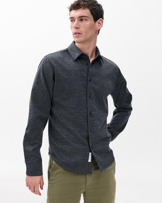 rag & bone Tomlin Merino Wool Knit Shirt