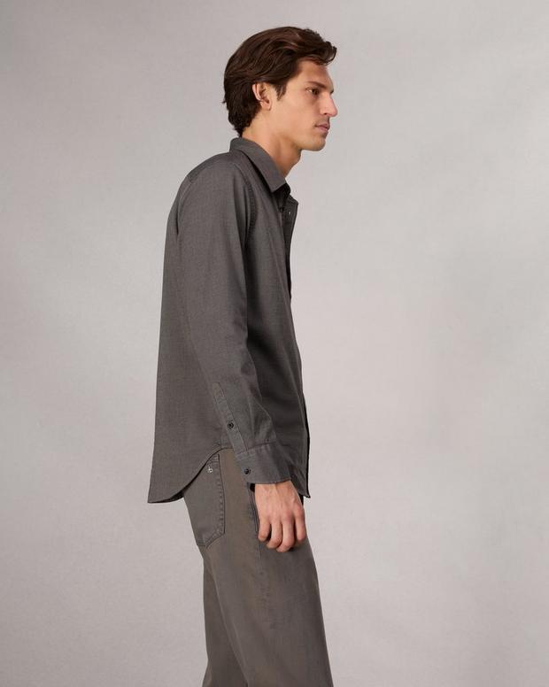 Rag & Bone Tomlin Stretch-Cotton Dobby Shirt